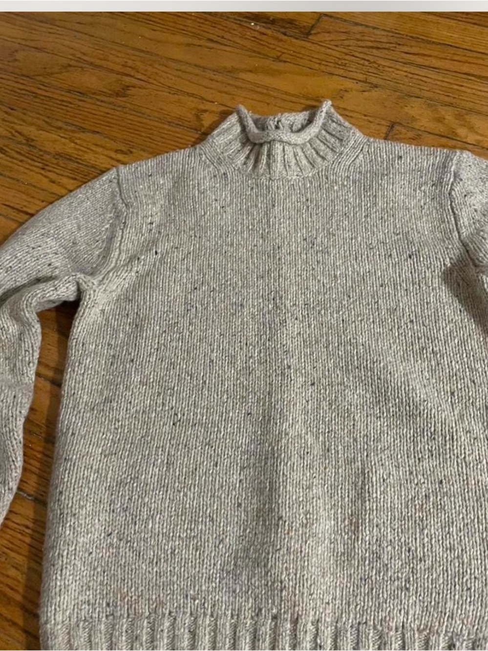 Madewell beige roll Neck Knit wool blend Sweater